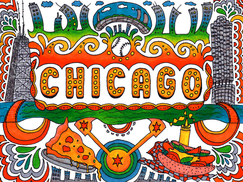 Chicago Typographic Illustration