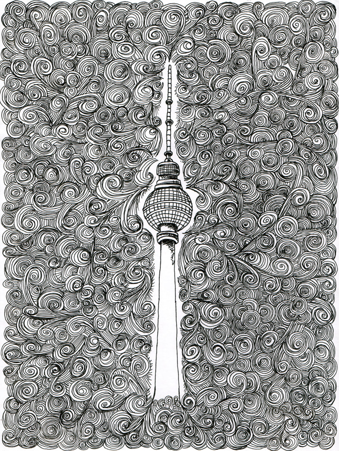 Fernsehturm, Berlin - illustration