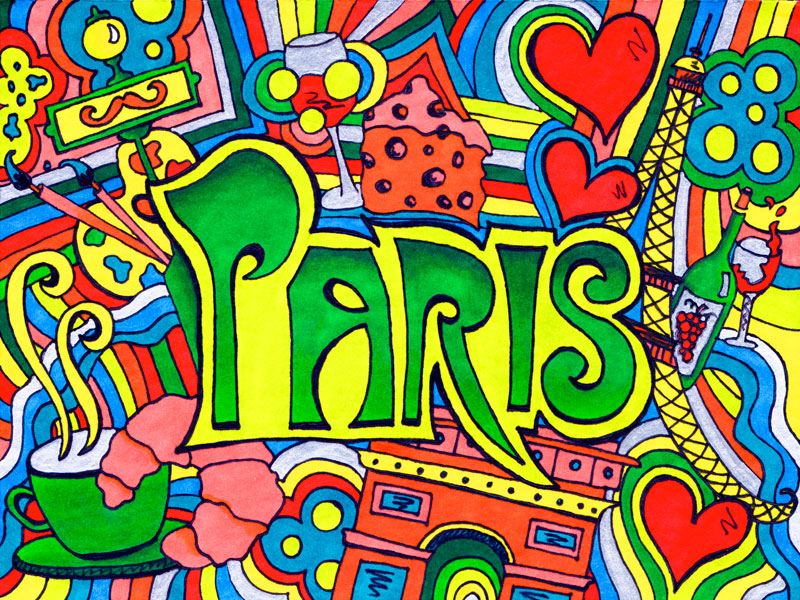 Paris Typographic Illustration