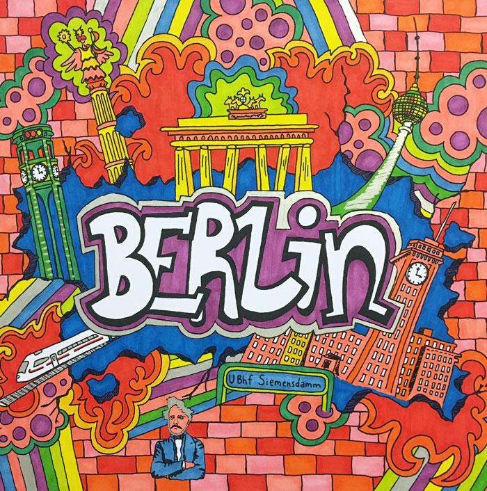 Berlin Siemens Graffiti - illustration